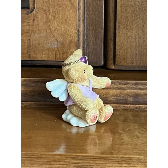 Vintage Cherished Teddies Angel on Cloud Mini Figurine February Birthday - Picture 3 of 5
